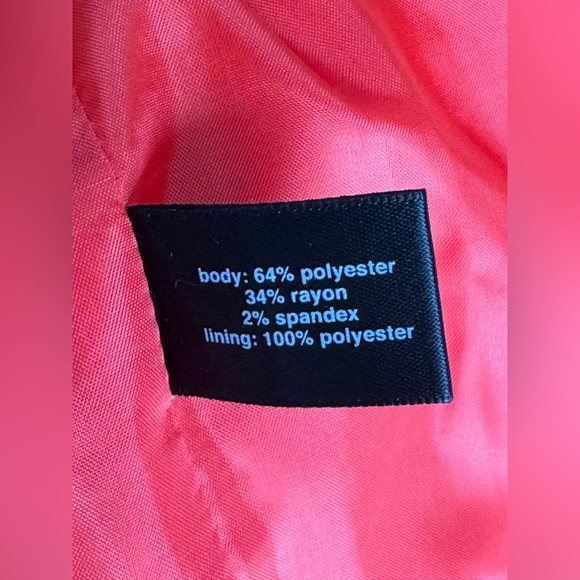 Forenza by limited bright orange red peacoat jacket  EUC - Picture 8 of 9